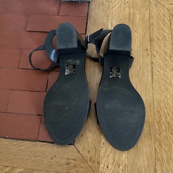 Black Ankle Strap Heels - Picture 3 of 3